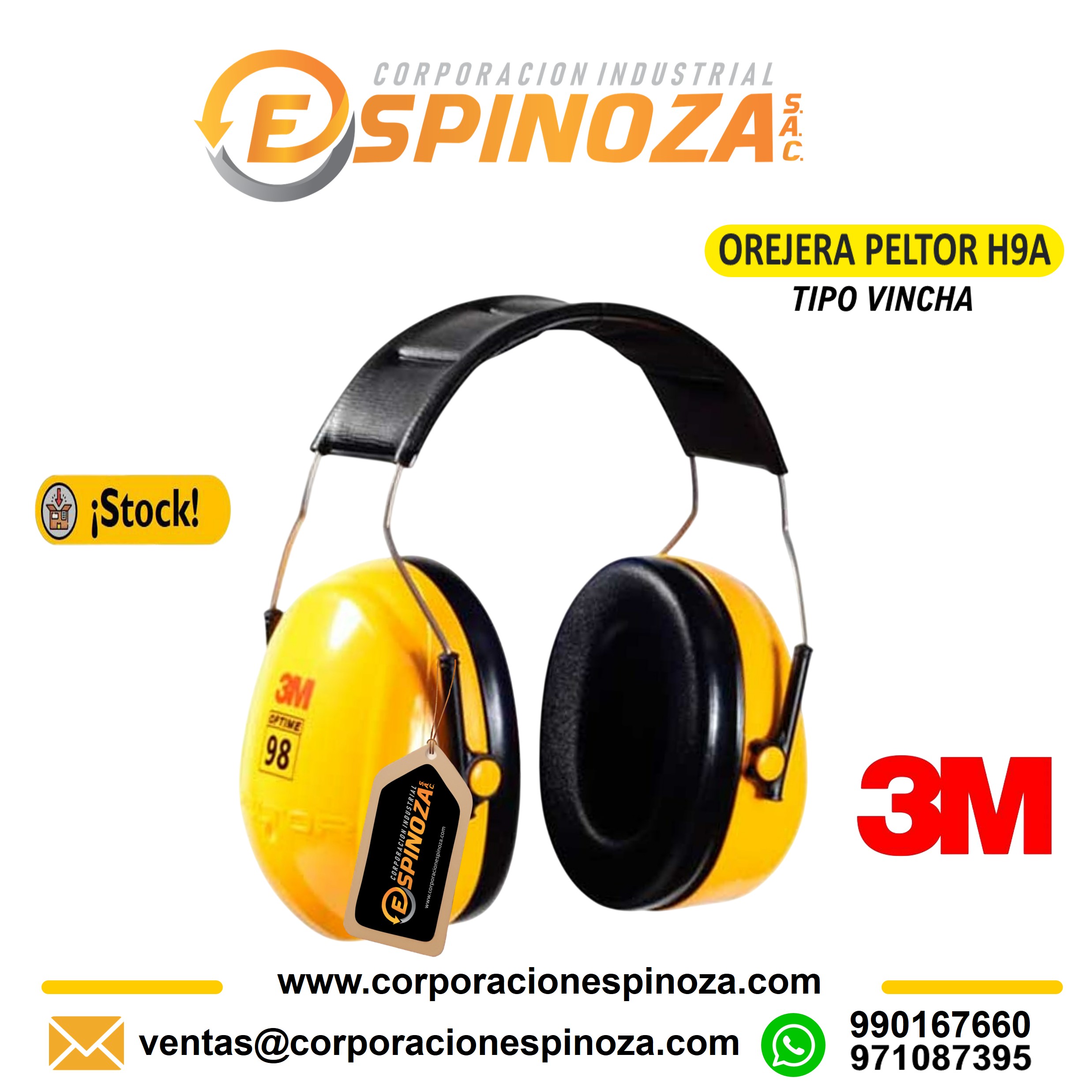 Orejera 3M H9A Peltor tipo vincha