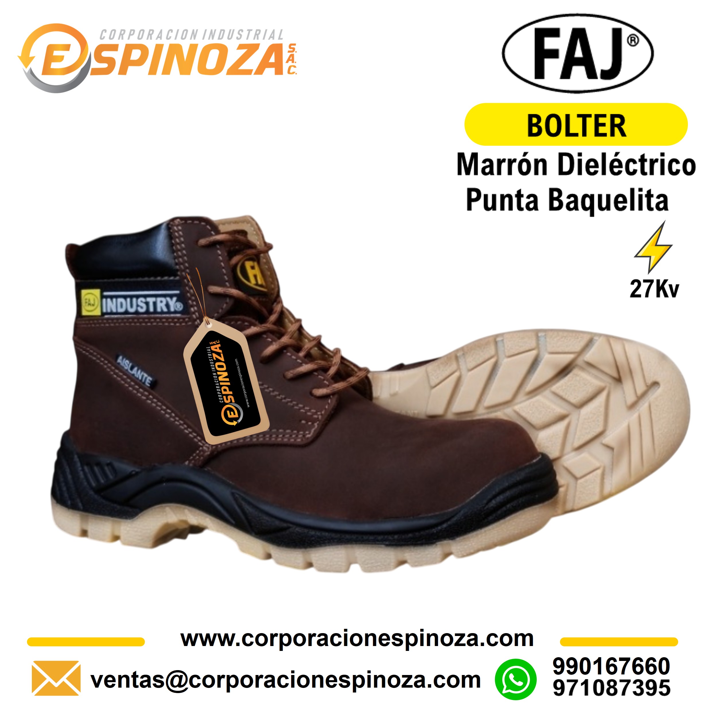 BOTIN BOLTER DIELECT. MARRON FAJ