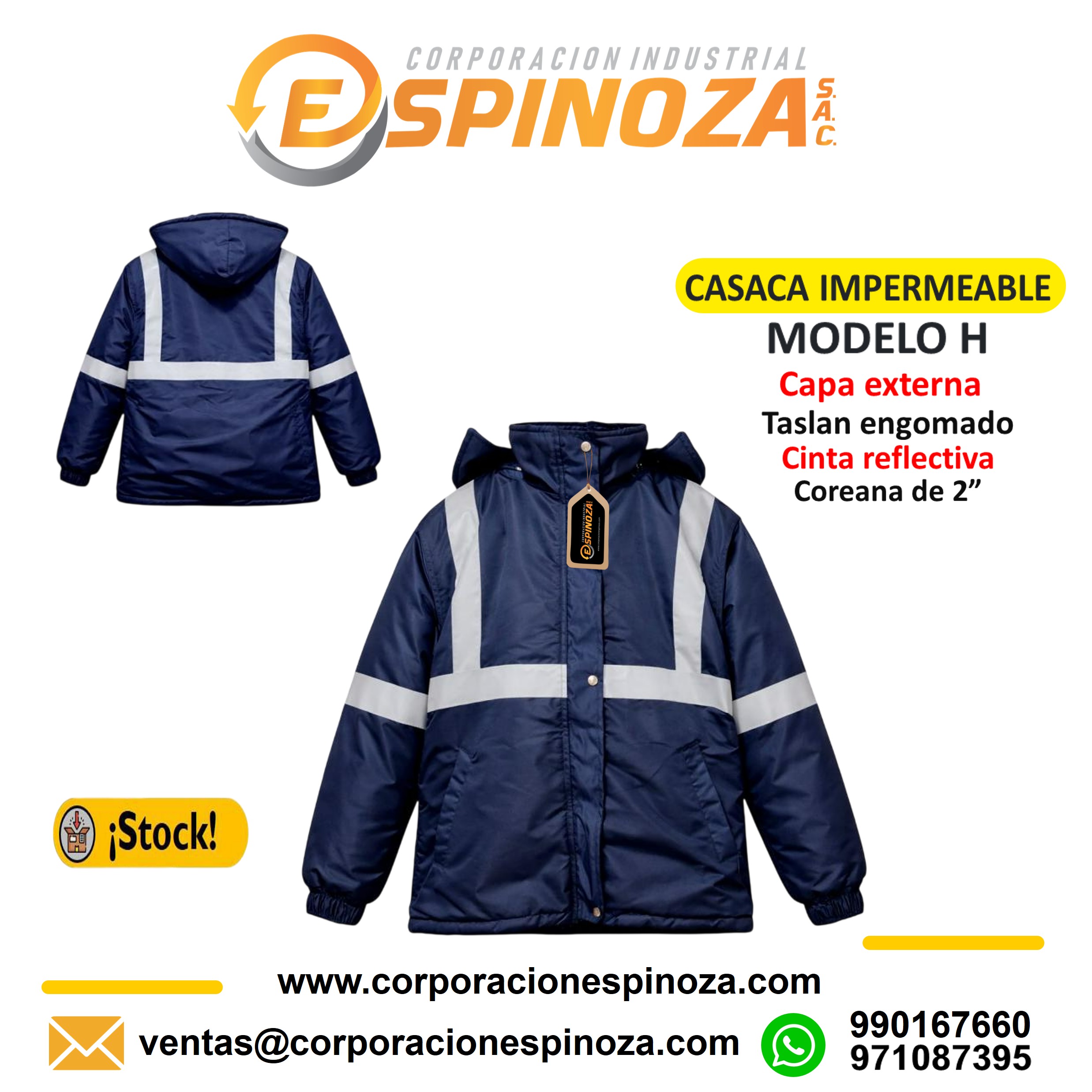 CASACA IMPERMEABLE MODELO H