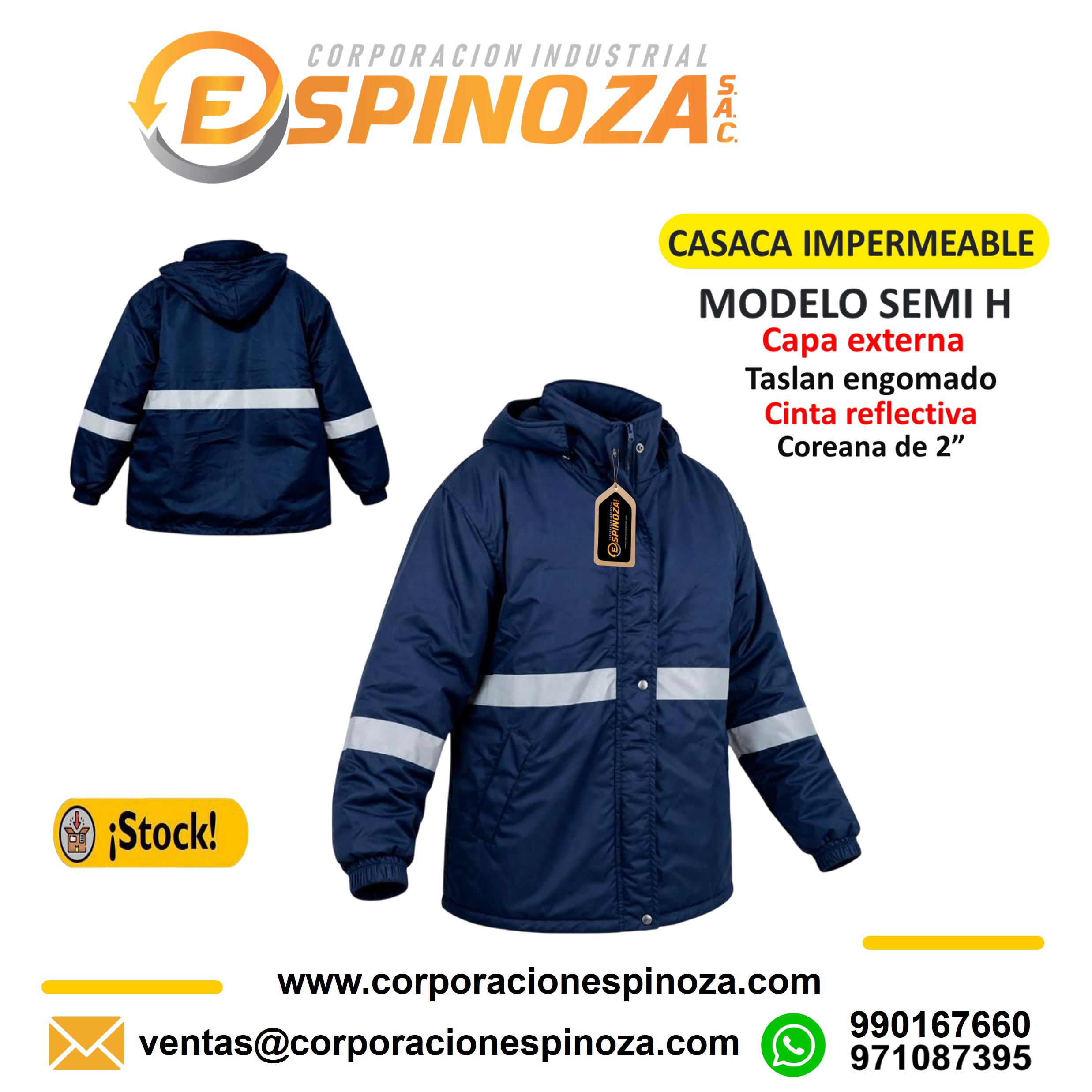 CASACA IMPERMEABLE SEMI H